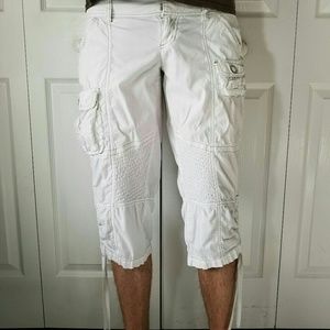 DKNY White Activewear Shorts